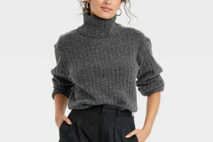 Target Universal Thread Cashmere-achtige trui met col en col voor dames